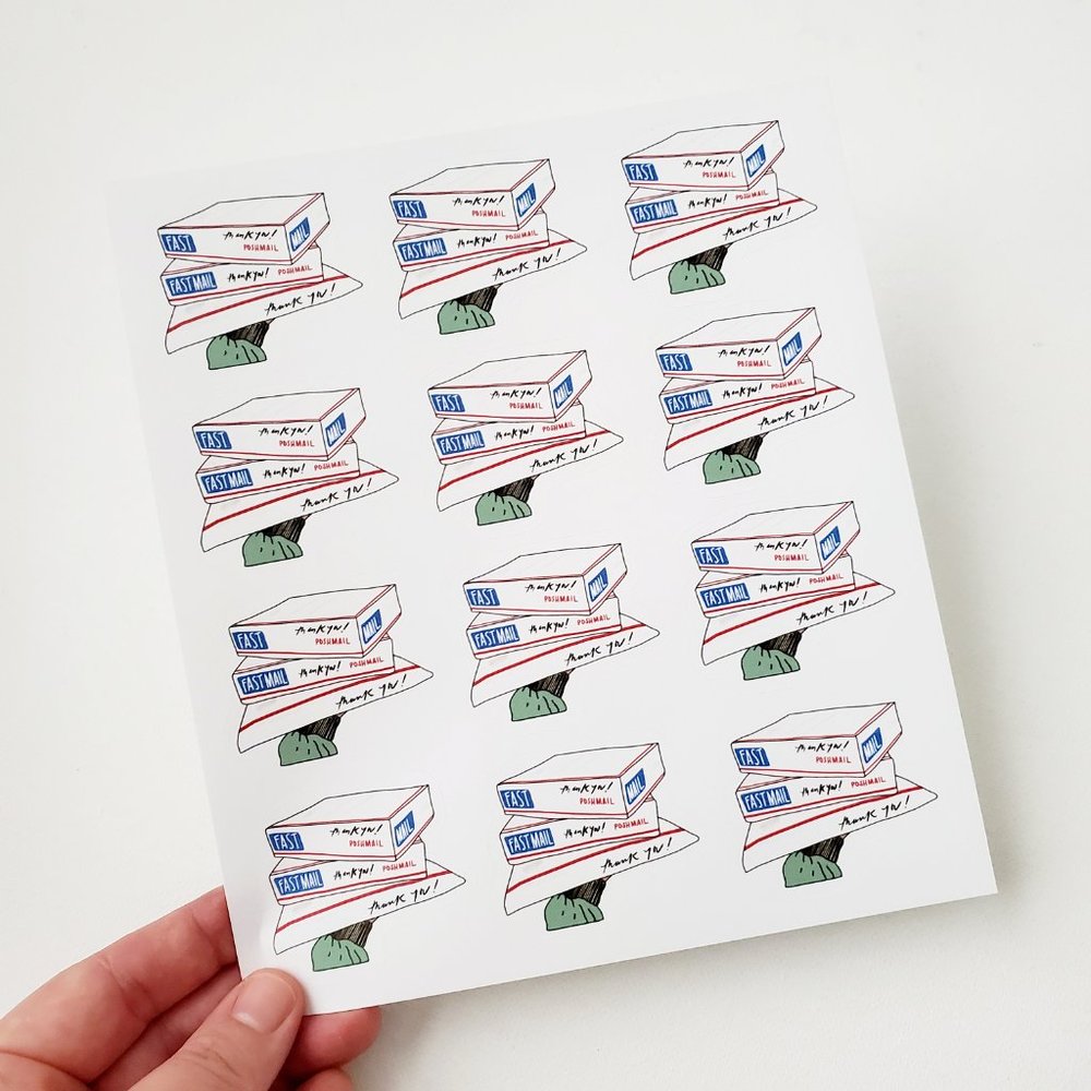 LB024 STICKERS Custom Poshmark Stickers POSH MAIL Shipping Supplies - Picture 4 of 6